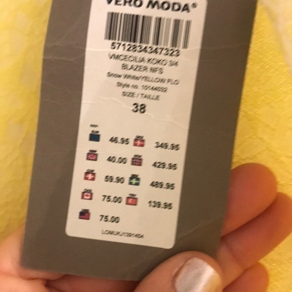 Vero Moda crop bolero open front jacket NWT - Picture 2 of 2